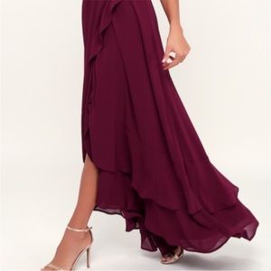 Lulus maxi dress with ties